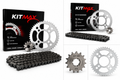 Kit Relação CG 160 Titan Fan Start 2016 a 2026 KitMax Power Corrente Coroa e Pinhão Aço 1045