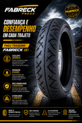 Pneu Traseiro Fabreck 90/90-18 Sem Câmara (Tubeless)