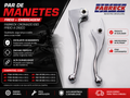 Par de Manetes Fabreck Cromados – Honda CG Titan 125/150/160-Fan 125/150/160 ESD (Freio a Disco)