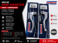 Par de Mini Manetes Esportivos Fabreck Cromados – Honda CG Titan / Fan KS (Freio a Tambor)