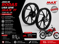 Jogo de Rodas Liga Leve MAX – Honda CG Titan 150/160 Freio a Disco (Tubeless)